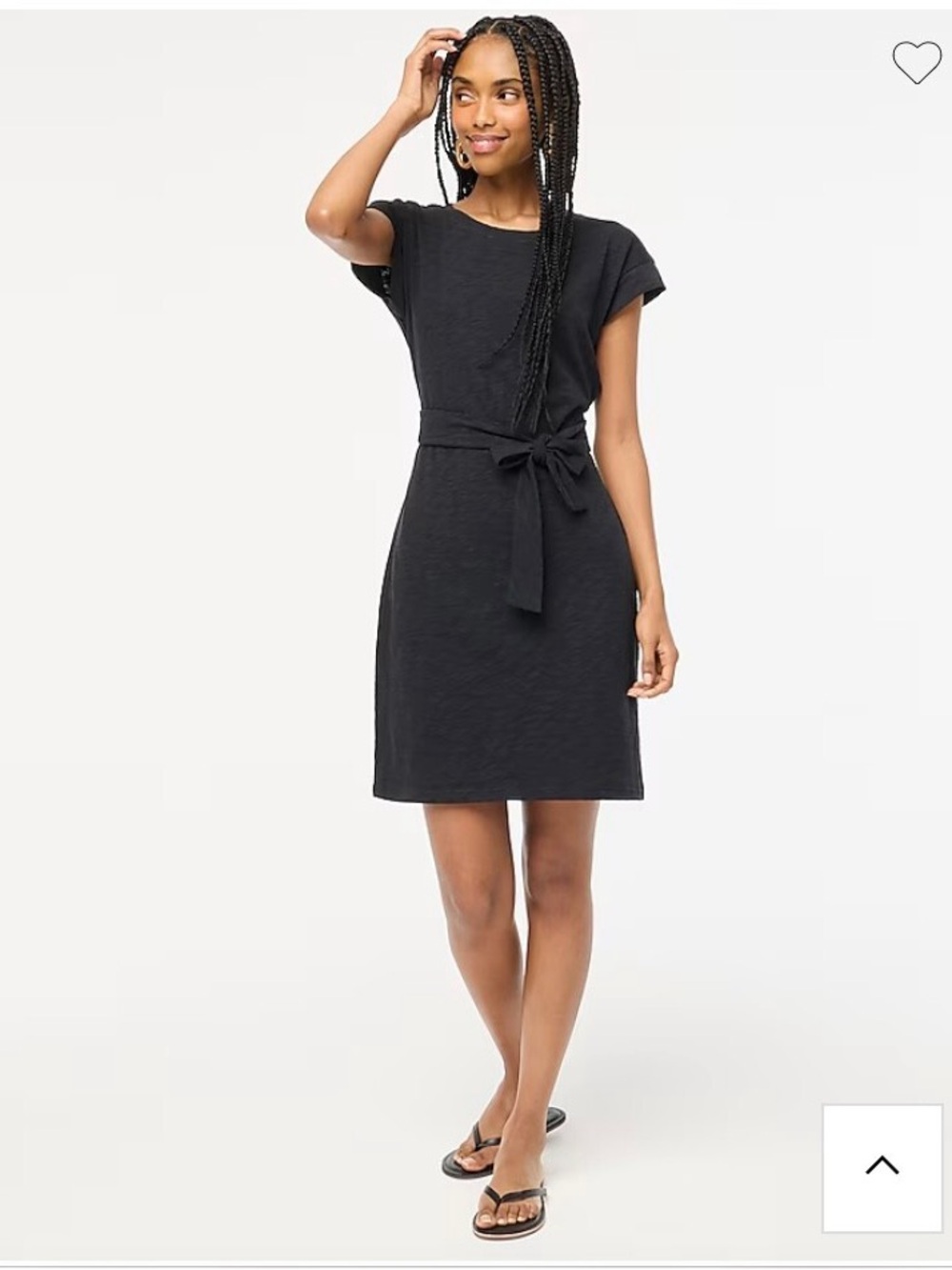 J.Crew Short-sleeve tie-waist T-shirt dress Size Large tag of size removed